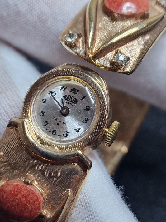 π Unworn Vintage Ladies' Clasp Watch "HUDSON de Luxe" β Swiss Made, Hand-Wound, 1960s