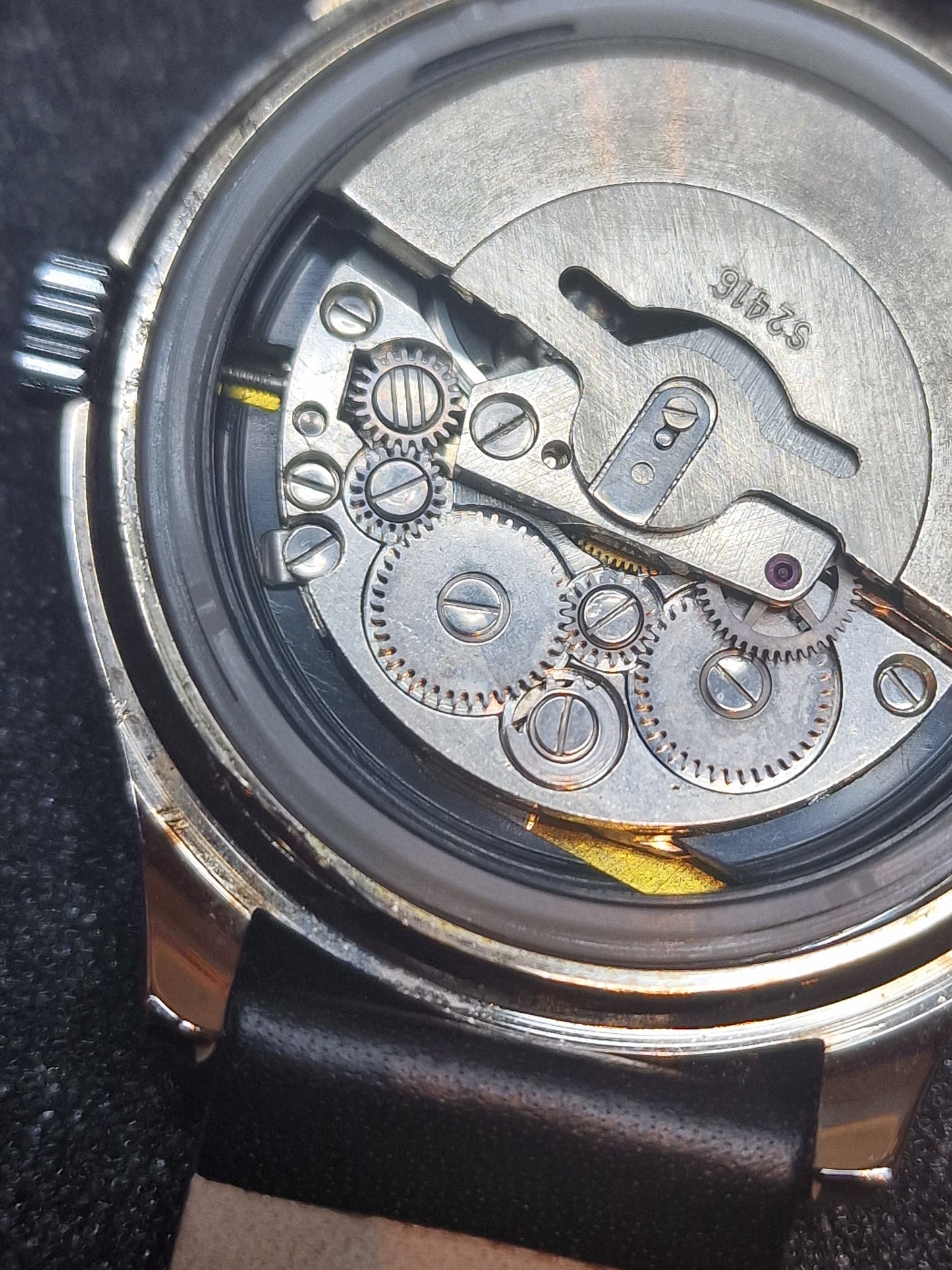 New, Unworn Automatic Blue Time Watch in Bauhaus Style 37mm