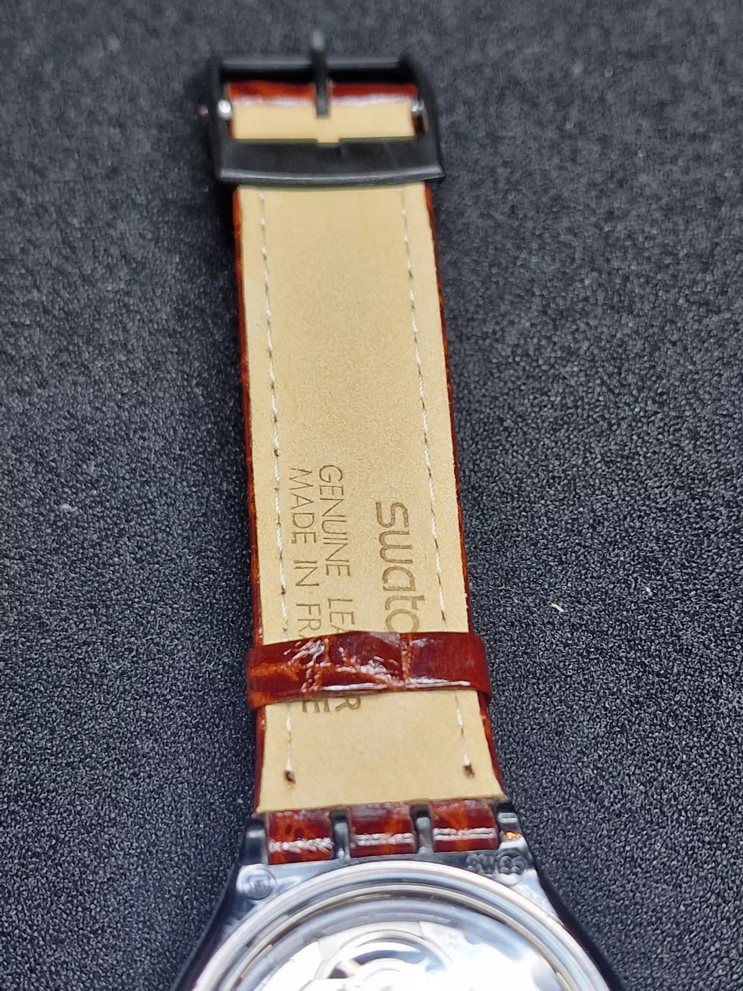 Swatch Automatic SAB102 "Black Circles" (1993) – Vintage Skeleton