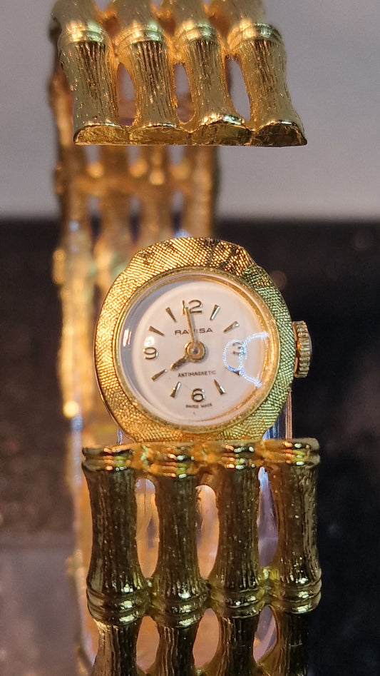 💎 Unworn Vintage Women’s Clasp Watch "RAVISA" – Swiss Made, Hand-Wound, Late 1970s