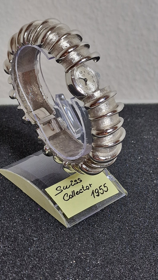 💎 Unworn Vintage Women’s Clasp Watch "F.H.B." – Swiss Made, Hand-Wound, Late 1970s