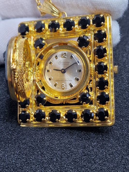 ⌚ Unworn Vintage Chain Watch – Swiss Made, Hand-Wound, 60s/70s, New Old Stock