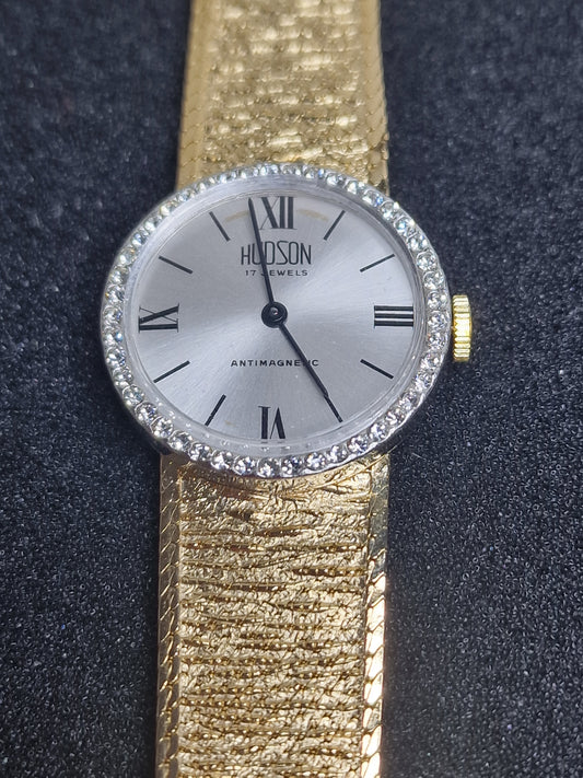 💎 Vintage Ladies’ Jewelry Watch – HUDSON | Hand-Wound | Late 1960s | Swiss Made | NOS