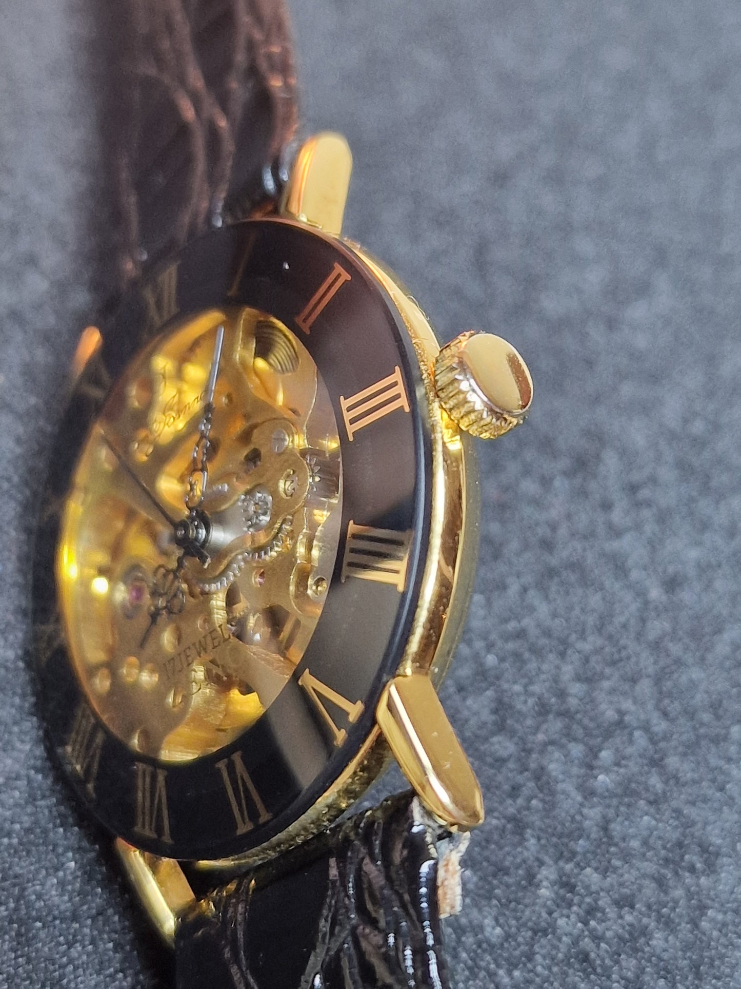 New, unworn Zeno skeleton men's watch from business liquidation