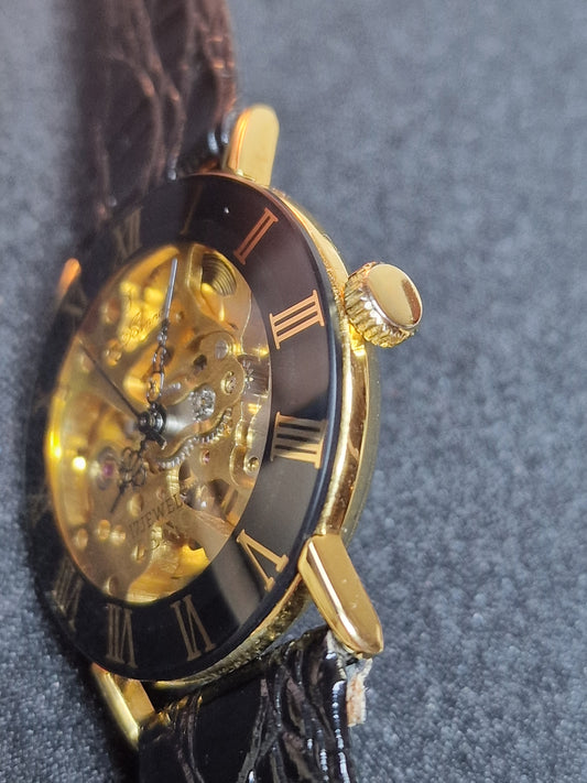 New, unworn Zeno skeleton men's watch from business liquidation