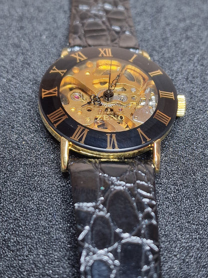 New, unworn Zeno skeleton men's watch from business liquidation