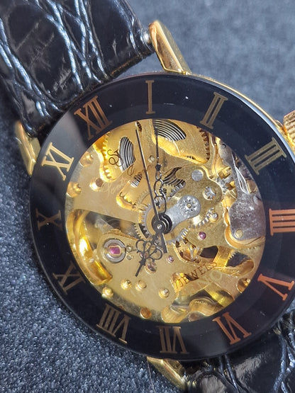 New, unworn Zeno skeleton men's watch from business liquidation