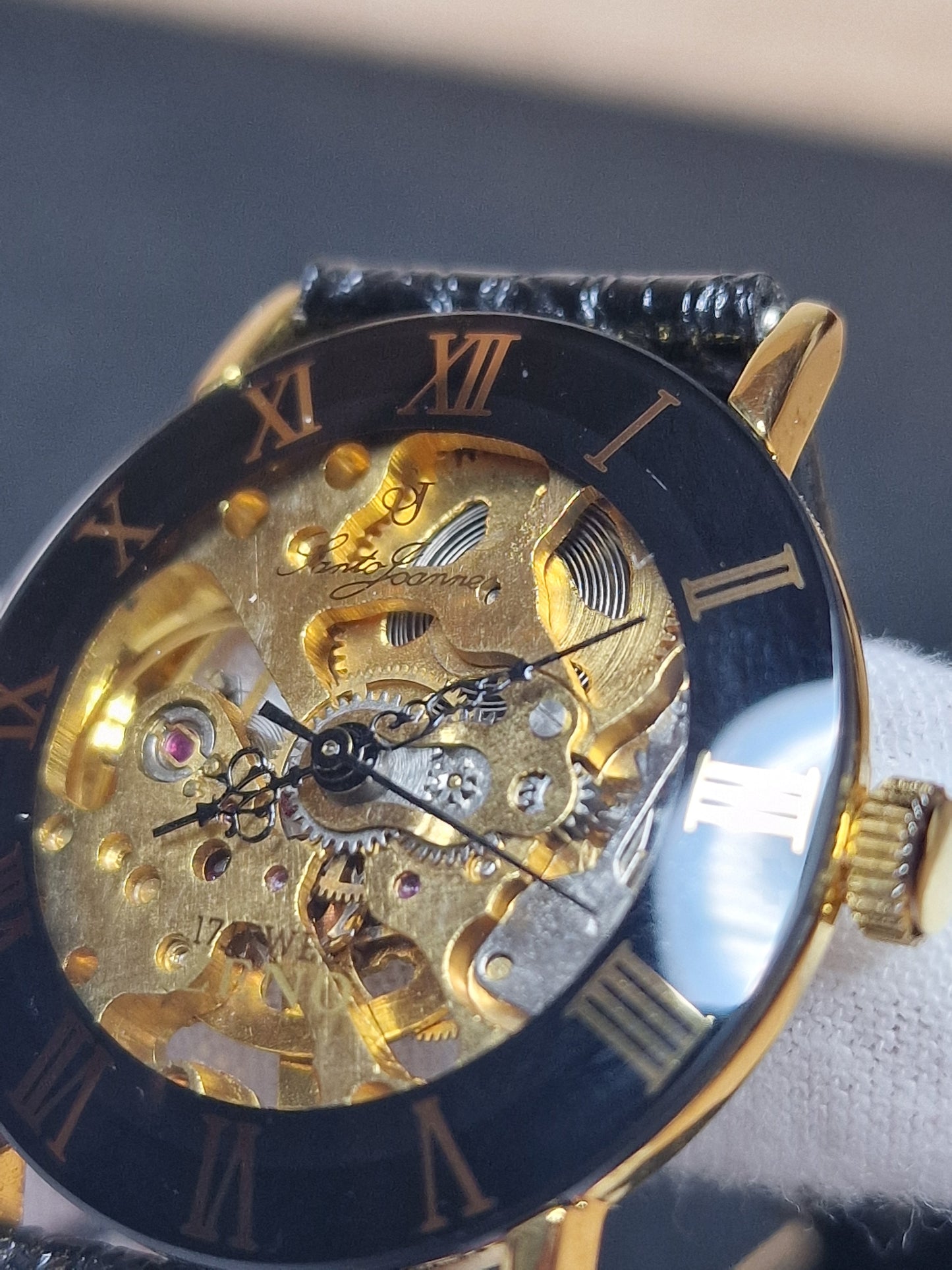 New, unworn Zeno skeleton men's watch from business liquidation