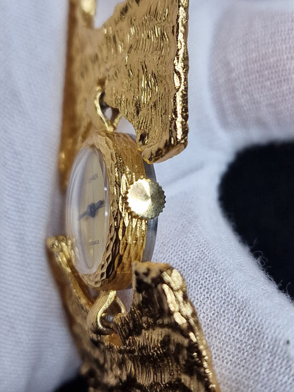 💎 Vintage Women's Jewelry Watch "DIAREX" – 1960s, Hand-Wound, Gold-Tone