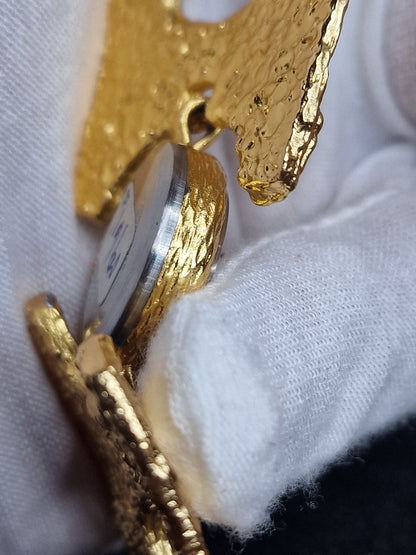 💎 Vintage Women's Jewelry Watch "DIAREX" – 1960s, Hand-Wound, Gold-Tone