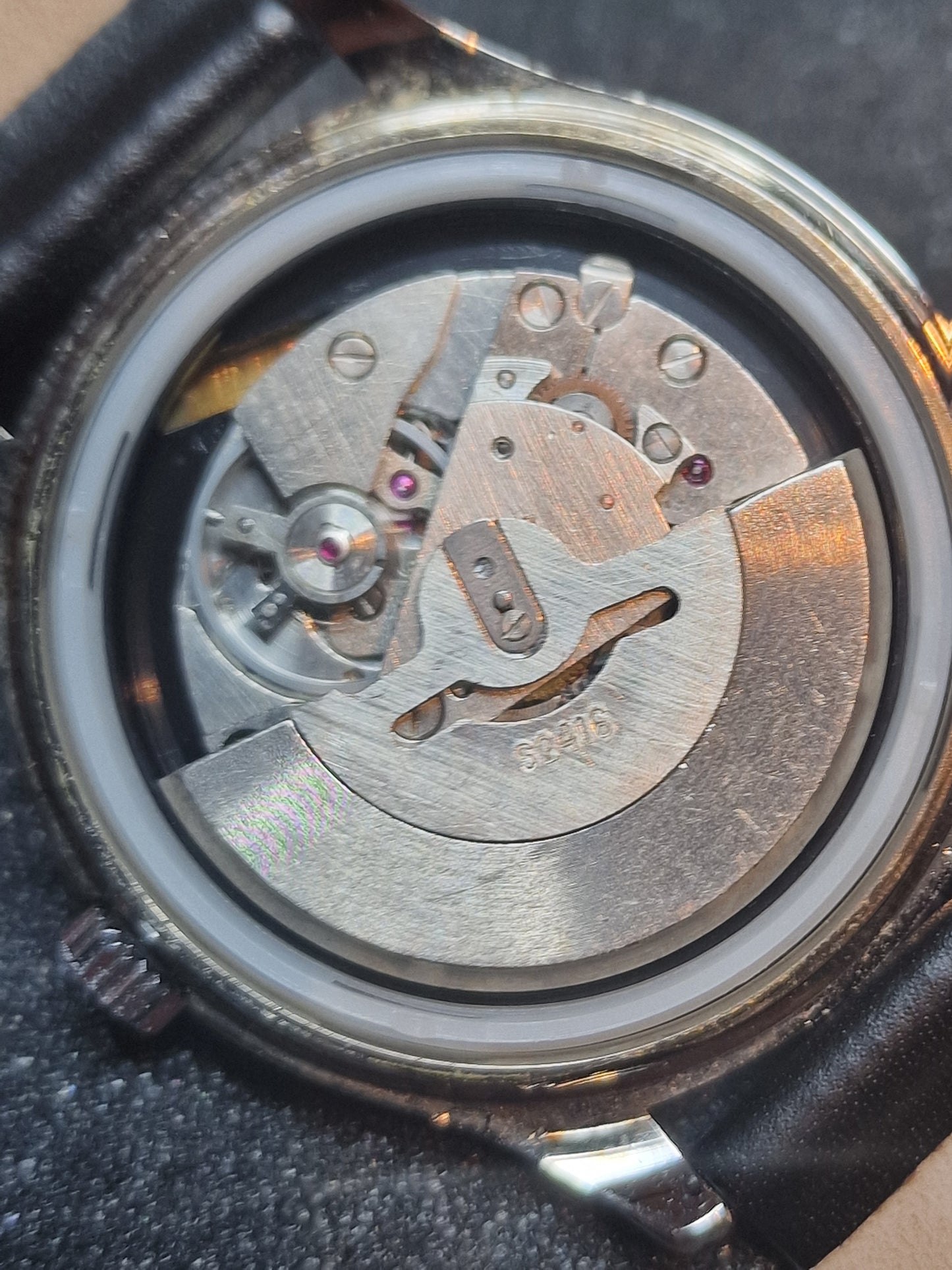 New, Unworn Automatic Blue Time Watch in Bauhaus Style 37mm