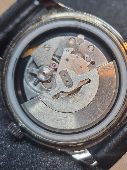 New, Unworn Automatic Blue Time Watch in Bauhaus Style 37mm