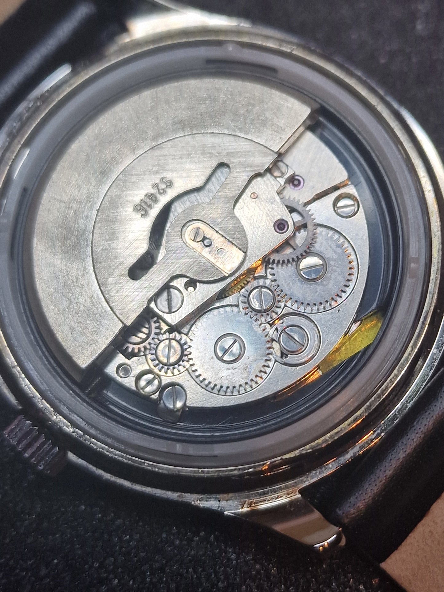 New, Unworn Automatic Blue Time Watch in Bauhaus Style 37mm