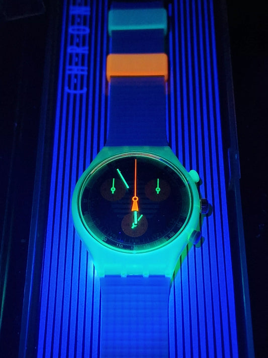 Swatch Chrono SCJ100 "Neo Wave" (1991) – Vintage Chronograph Icon ⏱️