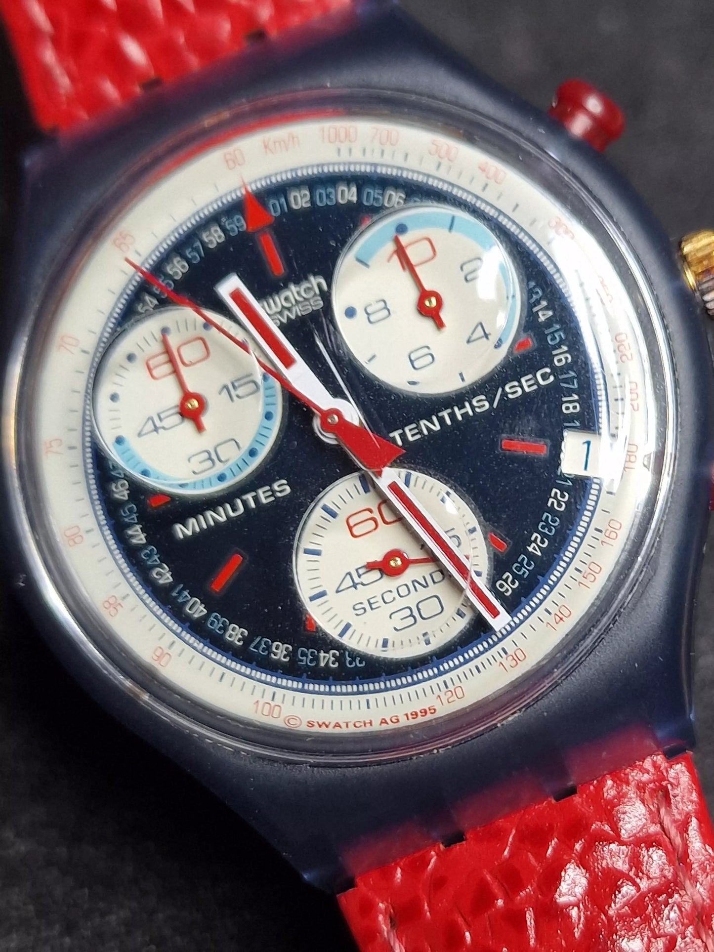 Swatch Chrono SCM403 "Rallye" (1996) – Racing Spirit
