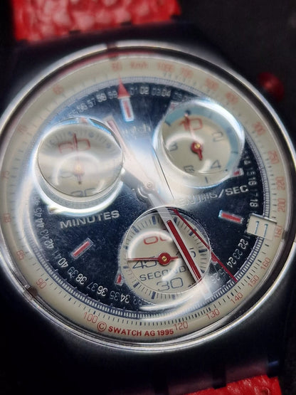 Swatch Chrono SCM403 "Rallye" (1996) – Racing Spirit