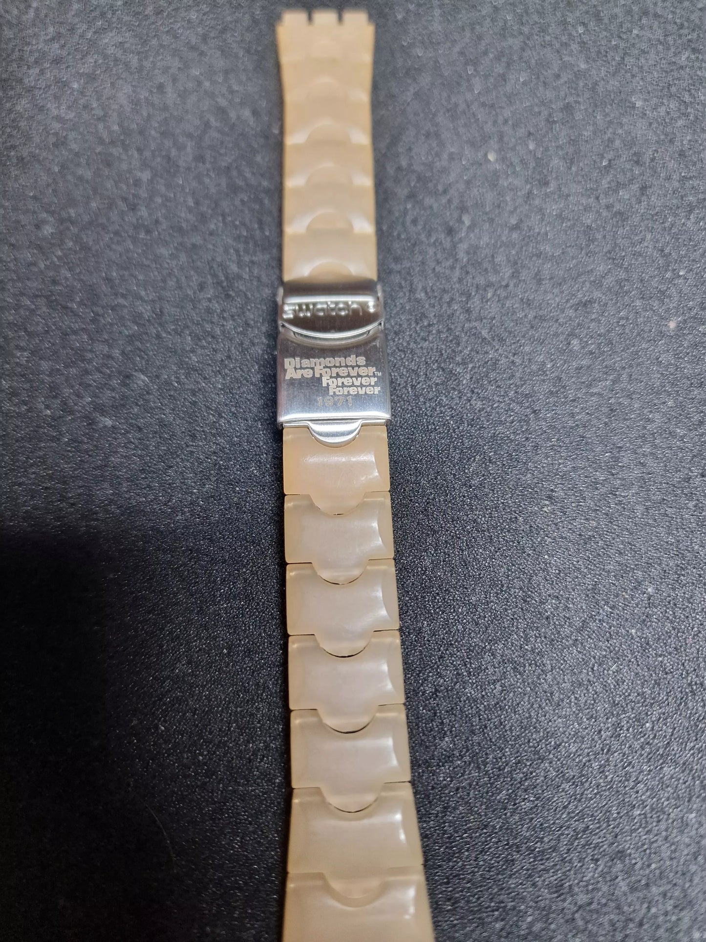 🔥 Swatch Irony 007 “Diamonds Are Forever” Bracelet (1971) – Rare Collectible