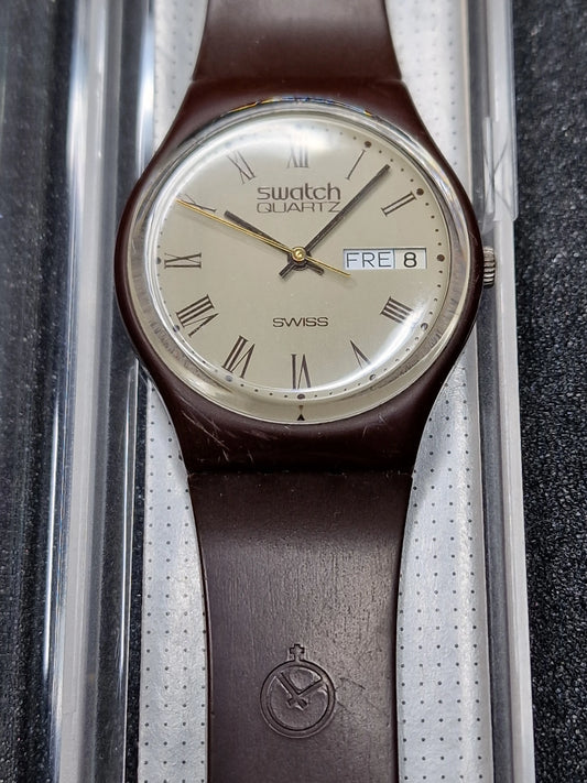 Rare 1983 Swatch GC700 – Early Vintage Model with Specialist trade (FHL) Logo (34mm)