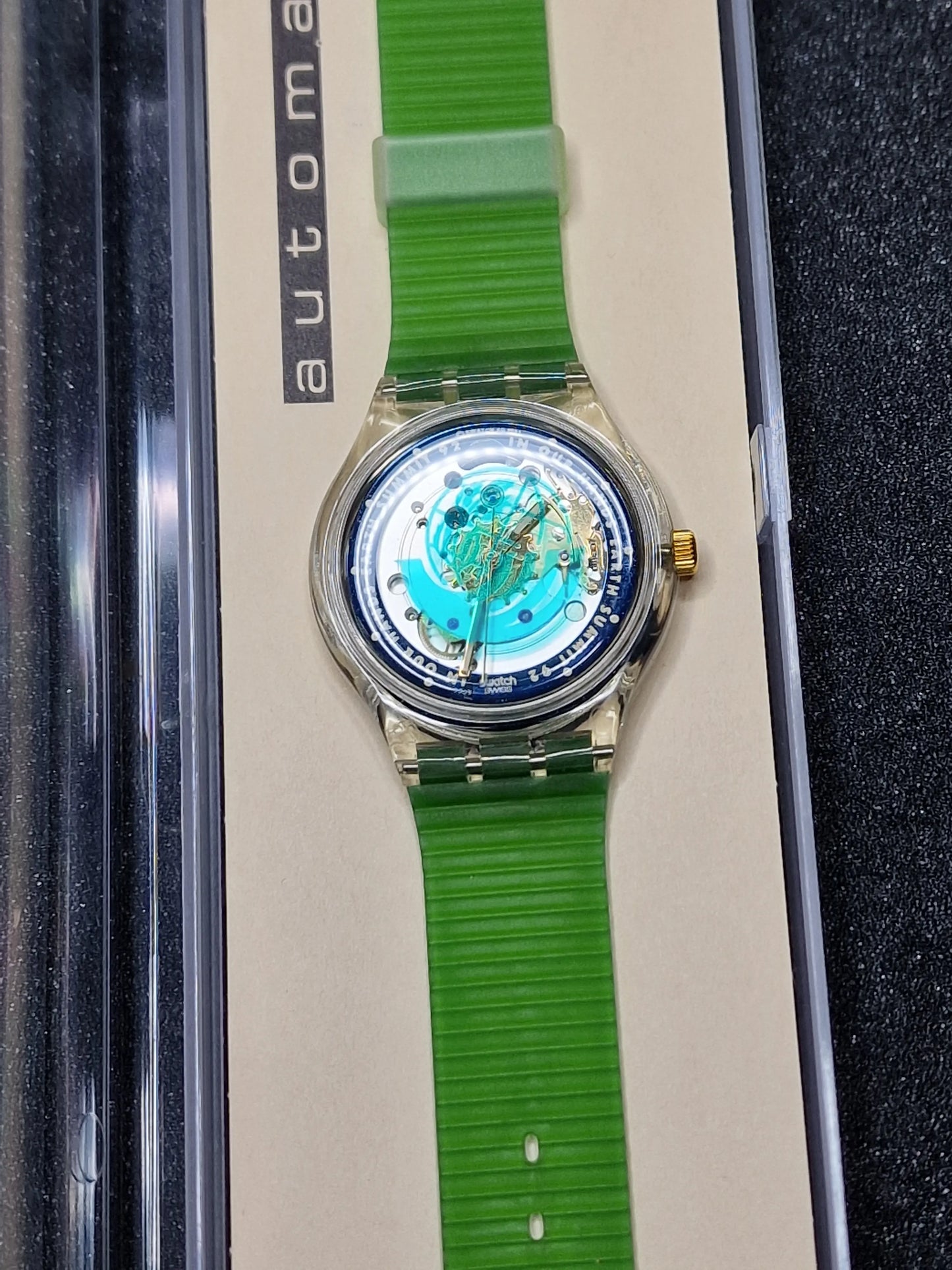 Swatch Automatic SAK102 "Time to Move" – Earth Summit 1992 🌍