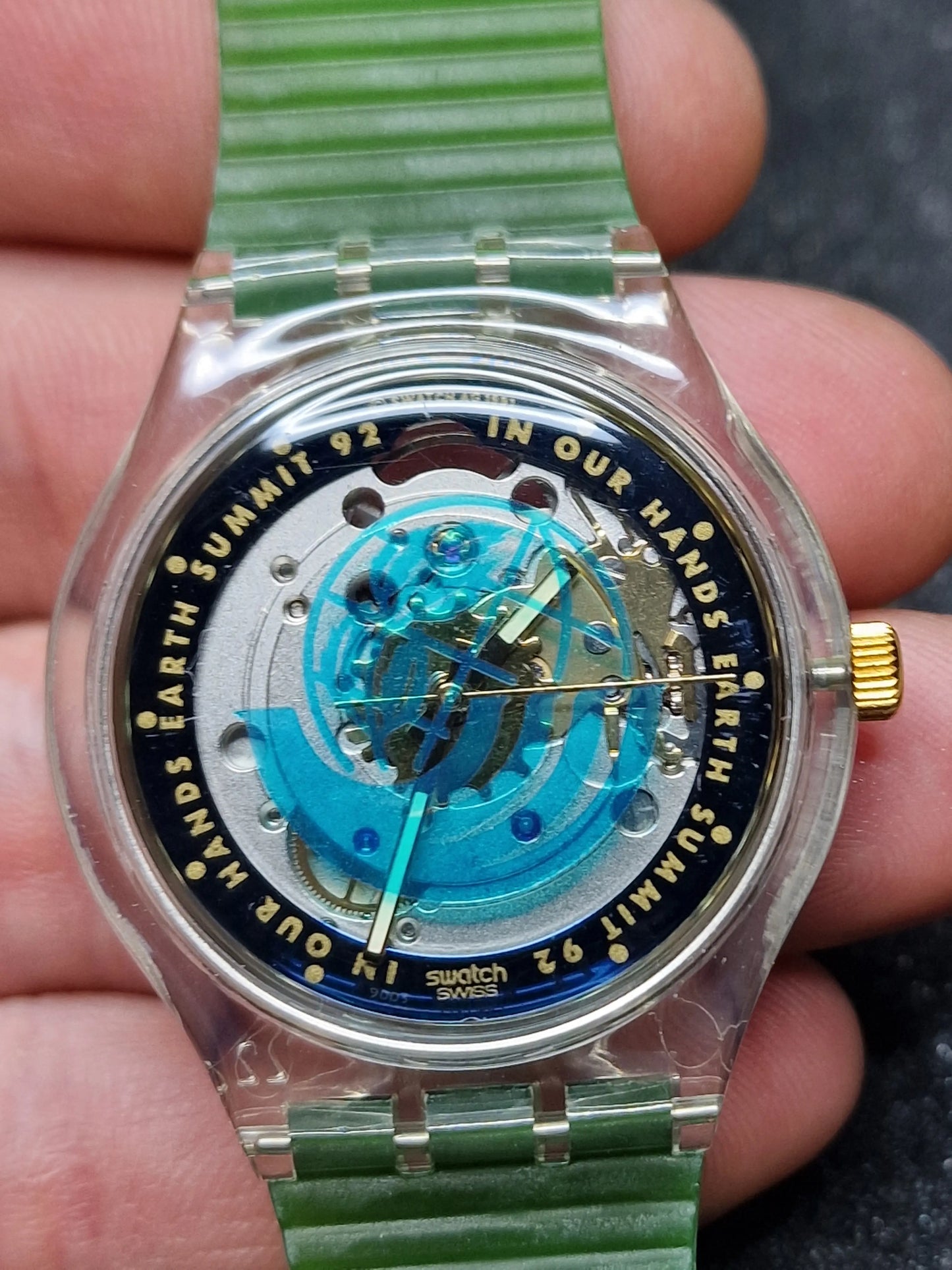 Swatch Automatic SAK102 "Time to Move" – Earth Summit 1992 🌍