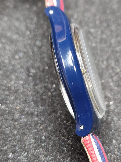 Swatch Automatic SAN105 "Time & Stripes" – 1994 🇺🇸⏱️