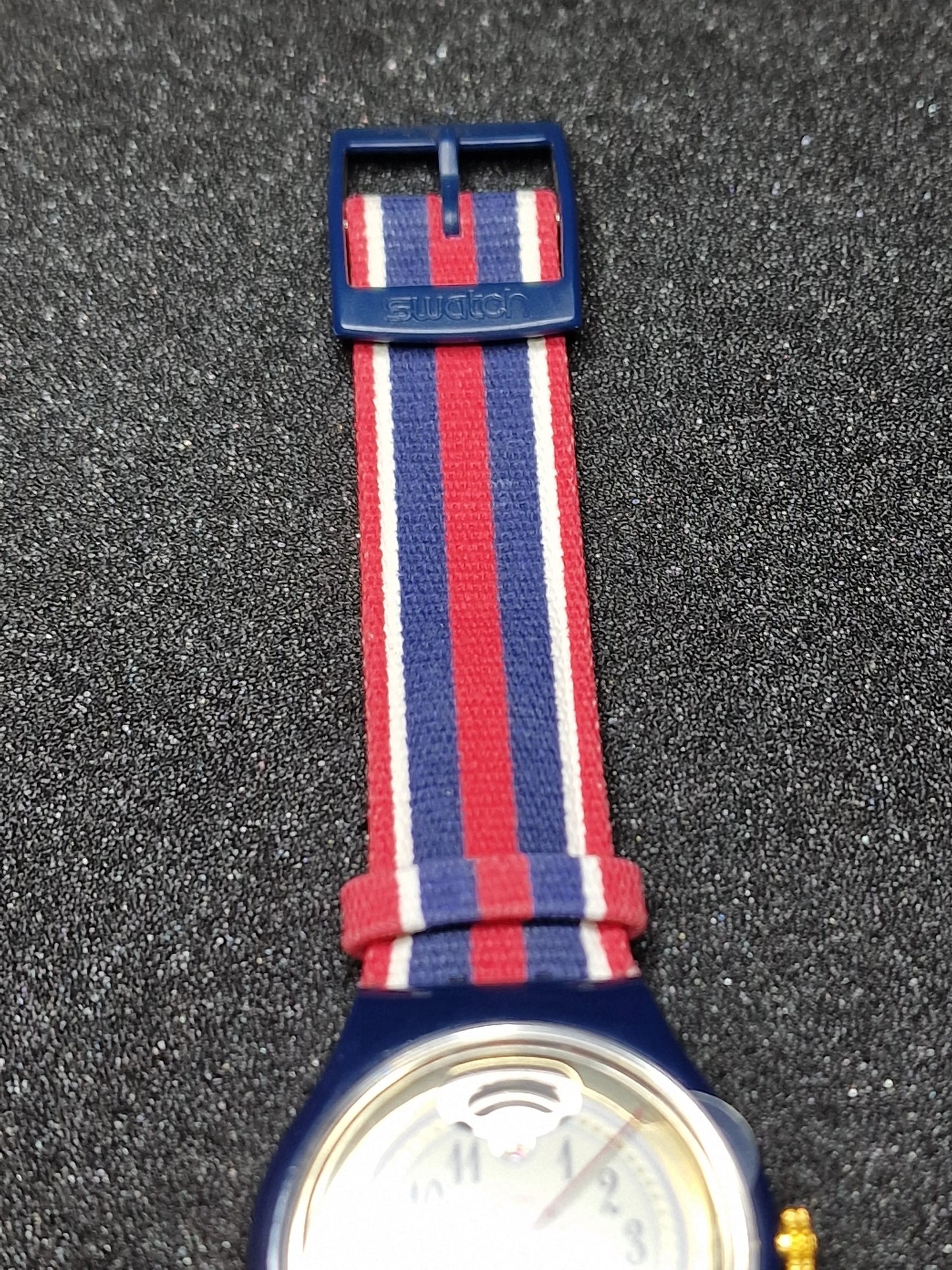Swatch Automatic SAN105 "Time & Stripes" – 1994 🇺🇸⏱️
