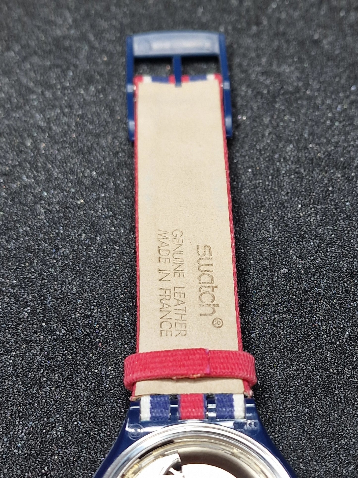 Swatch Automatic SAN105 "Time & Stripes" – 1994 🇺🇸⏱️