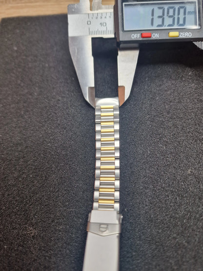 🔹 Original TAG Heuer Stainless Steel & Gold-Tone Bracelet – Ref. BB0519 🔹