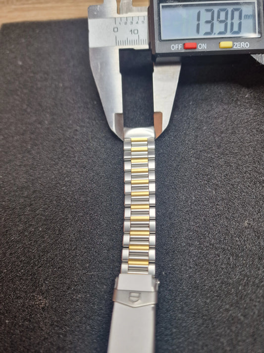 🔹 Original TAG Heuer Stainless Steel & Gold-Tone Bracelet – Ref. BB0519 🔹