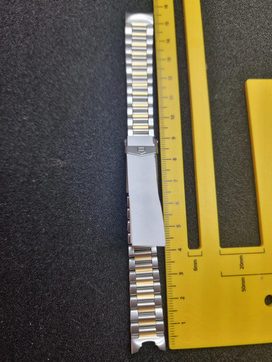 🔹 Original TAG Heuer Stainless Steel & Gold-Tone Bracelet – Ref. BB0519 🔹