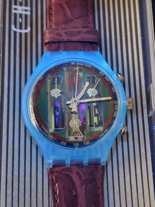 Swatch Chrono SCG105 "Echo Deco" (1994) – Rare Vintage Chronograph 🎨⏱️