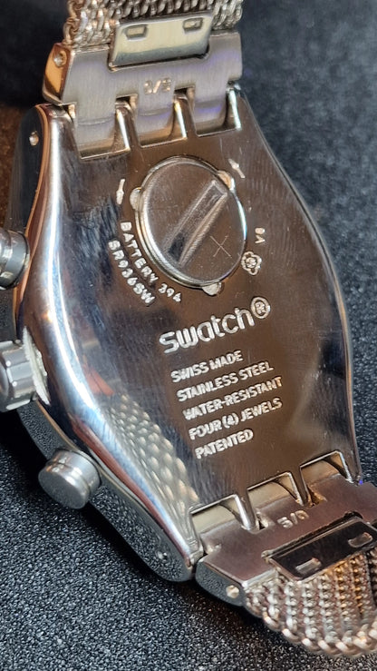 ⏱️ Swatch Irony Chrono YVS405G – “Silverisch”